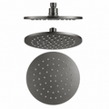 Round Rainfall Shower Head 250mm Brass Gun Metal Grey