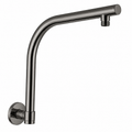 Shower Round Swivel Wall Mounted Arm Stainless Steel Gun Metal Grey