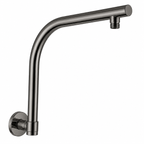 Shower Round Swivel Wall Mounted Arm Stainless Steel Gun Metal Grey