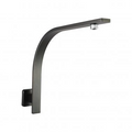 Shower Square Gooseneck Wall Mounted Arm Stainless Steel Gun Metal Grey