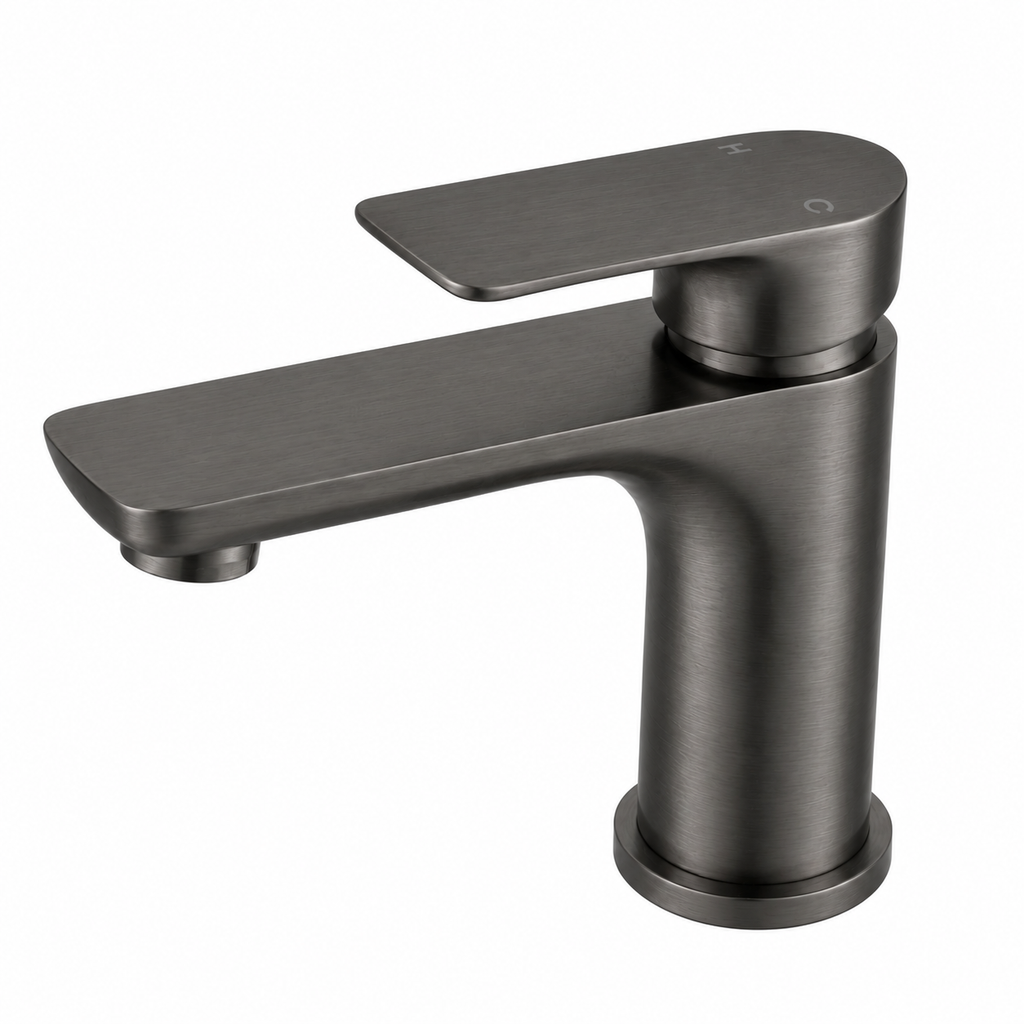 VOG Series Short Basin Mixer Gun Metal