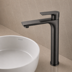 VOG Series Tall Basin Mixer Gun Metal Grey