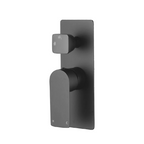 VOG Series Shower/Bath Wall Mixer with Diverter  Solid Gun Metal Grey