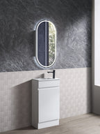 Bristol 450x250x860 Floorstanding Vanity Gloss White