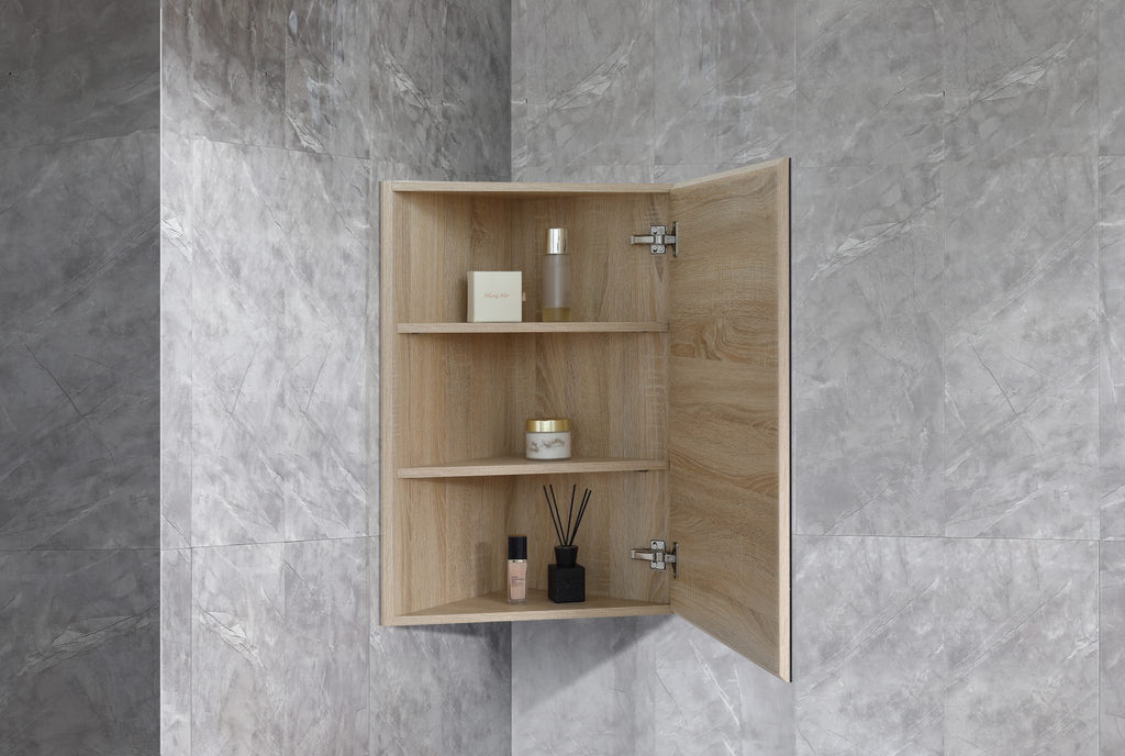 Eric 400x400x750 mmm Corner Shaving Mirror Cabinet