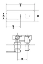 IVANO  Series Shower/Bath Wall Mixer with Diverter Solid Brass Chrome