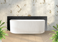 1500x750x580 KIRA Collection Back To Wall Bathtub Gloss White