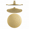 Round Rainfall Shower Head 250mm Brass Light Brushed Brass