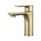 VOG Series Short Basin Mixer Light Brushed Brass