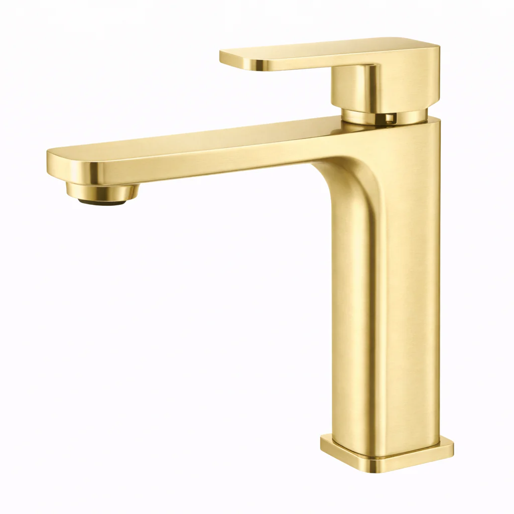 IVANO Series Short Basin Mixer Light Brushed Gold