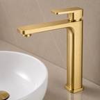 IVANO Series Tall Basin Mixer Light Brushed Gold