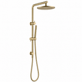 Shower Station (Shower Set) Top Water Inlet 250 Round Light Brushed Brass