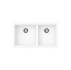 786x446x200mm Carysil Maples Double Bowl Granite Kitchen Sink Deep White