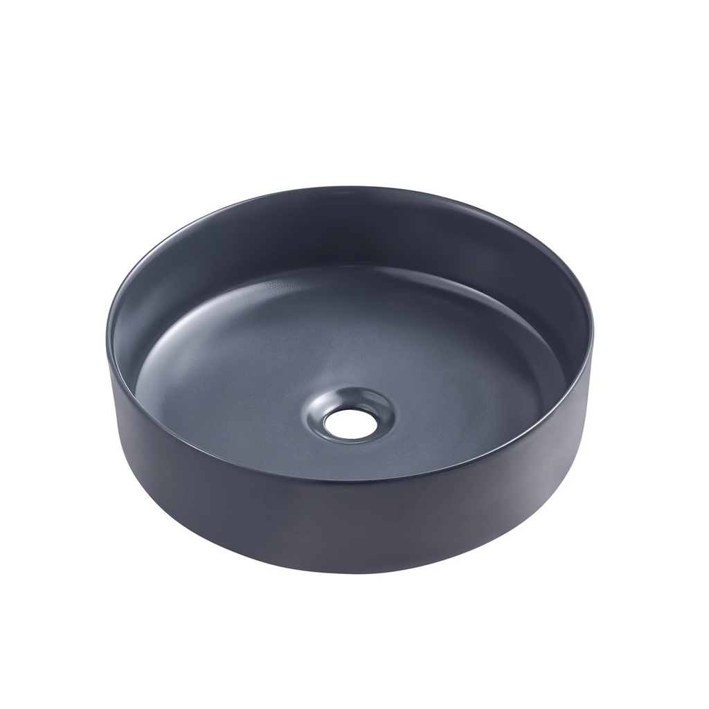 Ceramic Basin 360x360x120mm  Above Counter Matte Dark Blue