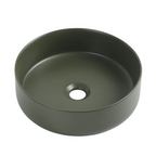 Ceramic Basin 360x360x120mm  Above Counter  Forest Green