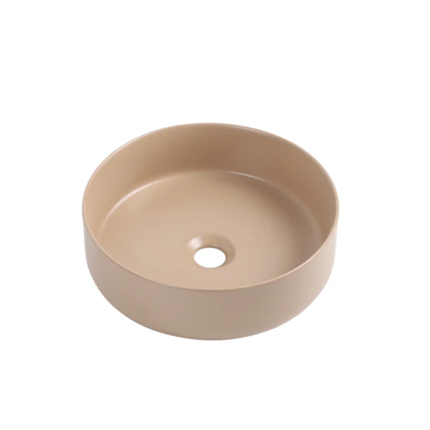 Ceramic Basin 360x360x120mm  Above Counter Matte Khaki