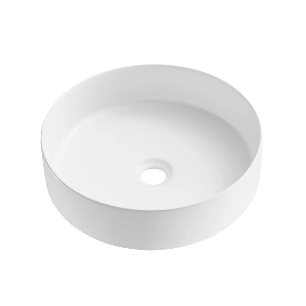 Ceramic Basin 360x360x120mm  Above Counter Matte White