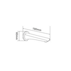 Norico Bellino Series Basin/Bathtub Wall Spout Chrome
