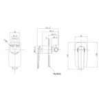 Norico Bellino Series Wall Mixer Chrome
