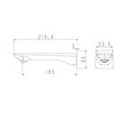 Norico Esperia Series Basin/Bathtub Wall Spout Matte Black