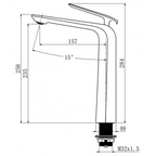 Norico Esperia Series Tall Basin Mixer Matte Black