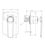 Norico Esperia Series Wall Mixer Chrome
