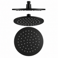 Round Rainfall Shower Head 250mm Brass Black