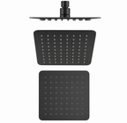 Slim Square Rainfall Shower Head 200mm Matte Black