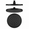 Round Rainfall Shower Head 250mm ABS Black