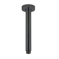 Shower Ceiling Arm 200mm Round Stainless Steel Gun Metal Grey