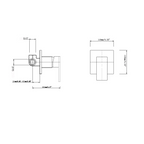 BLAZE Series Wall Mixer Chrome