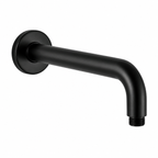 Shower Arm 400mm Round Stainless Steel Wall Mounted Matte Black