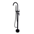 Freestanding Mixer With Diverter & Handheld Shower Round Matte Black