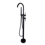 Freestanding Mixer With Diverter & Handheld Shower Round Matte Black