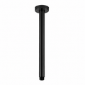 Shower Ceiling Arm 300mm Round Stainless Steel Matte Black
