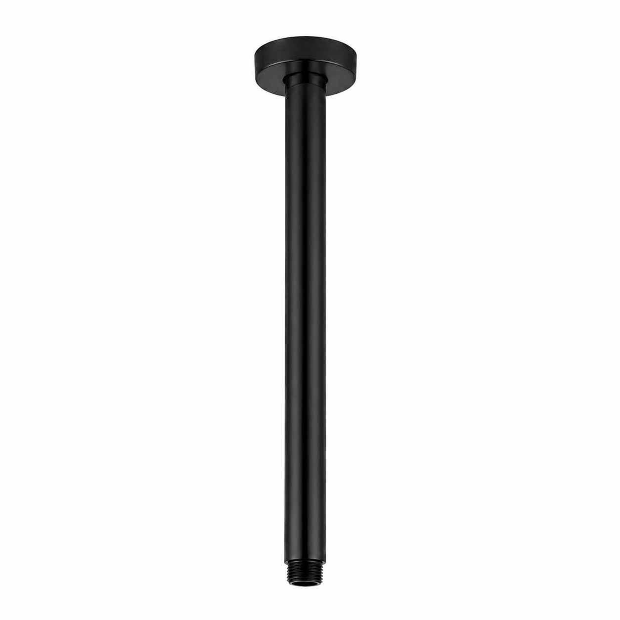 Shower Ceiling Arm 300mm Round Stainless Steel Matte Black