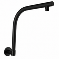 Shower Round Swivel Wall Mounted Arm Stainless Steel Matte Black