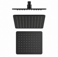 Square Rainfall Shower Head 200mm Brass Matte Black