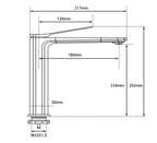 RUSHY Series Tall Basin Mixer Matte Black