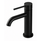 LUCID PIN Short Basin Mixer Series Round Matte Black
