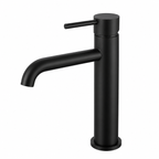 LUCID PIN Series Round Tall Basin Mixer Matte Black