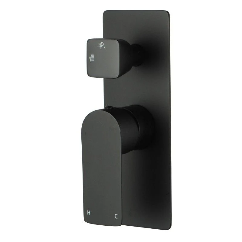VOG Series Shower/Bath Wall Mixer with Diverter Matte Black