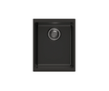 370x460x200mm Carysil Enigma 100N single Bowl Granite Sink Deep Black