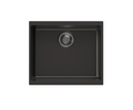 530x460x200mm Carysil Enigma single Bowl Granite Sink Deep Black