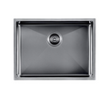 600x450x230mm Stainless Steel Handmade Top/Under mount Single Bowls Gun Metal Grey Sink