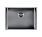 600x450x230mm Stainless Steel Handmade Top/Under mount Single Bowls Gun Metal Grey Sink