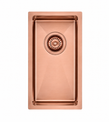 250x450x215mm Stainless Steel Handmade Top/Under mount Single Bowl Rose Gold Sink