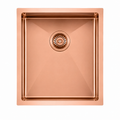 390x450x215mm Stainless Steel Handmade Top/Under mount Single Bowl Rose Gold Sink