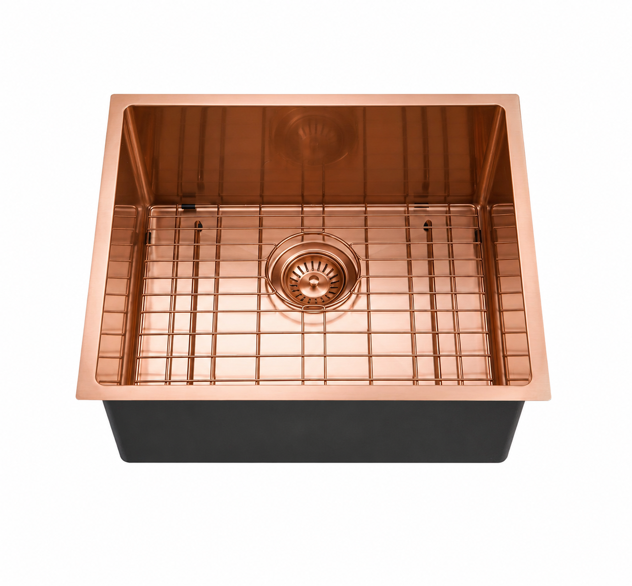 500x440x230mm Stainless Steel Handmade Top/Under mount Single Bowls Rose Gold Sink