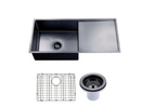 950x450x230mm Stainless Steel Handmade Top/Under mount Single Bowls Gun Metal grey Sink